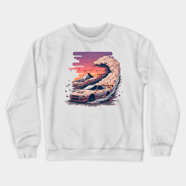 Drift King Crewneck Sweatshirt by DesignedbyWizards